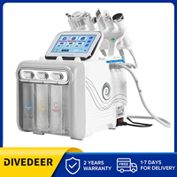Hydrogen Oxygen Small Bubble 7 in 1 Microdermabrasion Aqua Peel Beauty Facial Machine With Mask Face Skin Cleansing Trolley