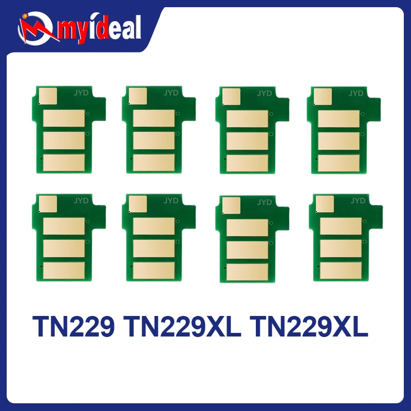 8PCS TN229 TN-229 TN 229 TN229XL Toner Cartridge Chip TN229XXL for Brother MFC-L3740CDW L8340CDW L8390CDW 3720CDW DCP-L3515CDW