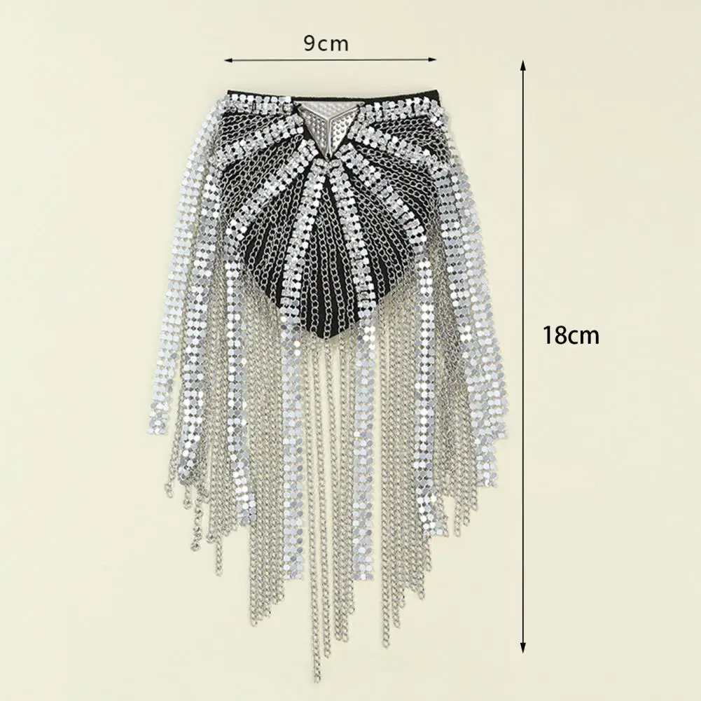 Attractive Shoulder Board Luxury Shoulder Tassels Epaulet Minimalist Men Ladies Shoulder Epaulette Brooch  Scarf Hat Decoration