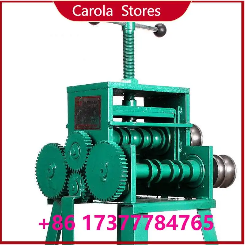 40 Type Manual Multi Metal Pipe Roll Bender, 0.6mm Wall Iron Steel Copper Aluminum Round Tube Bending Machine