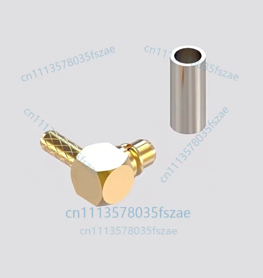 1pc mmcx-jw2 right angle male connector 90 degree adapter rg178/sff-50-1-1 cable accessories