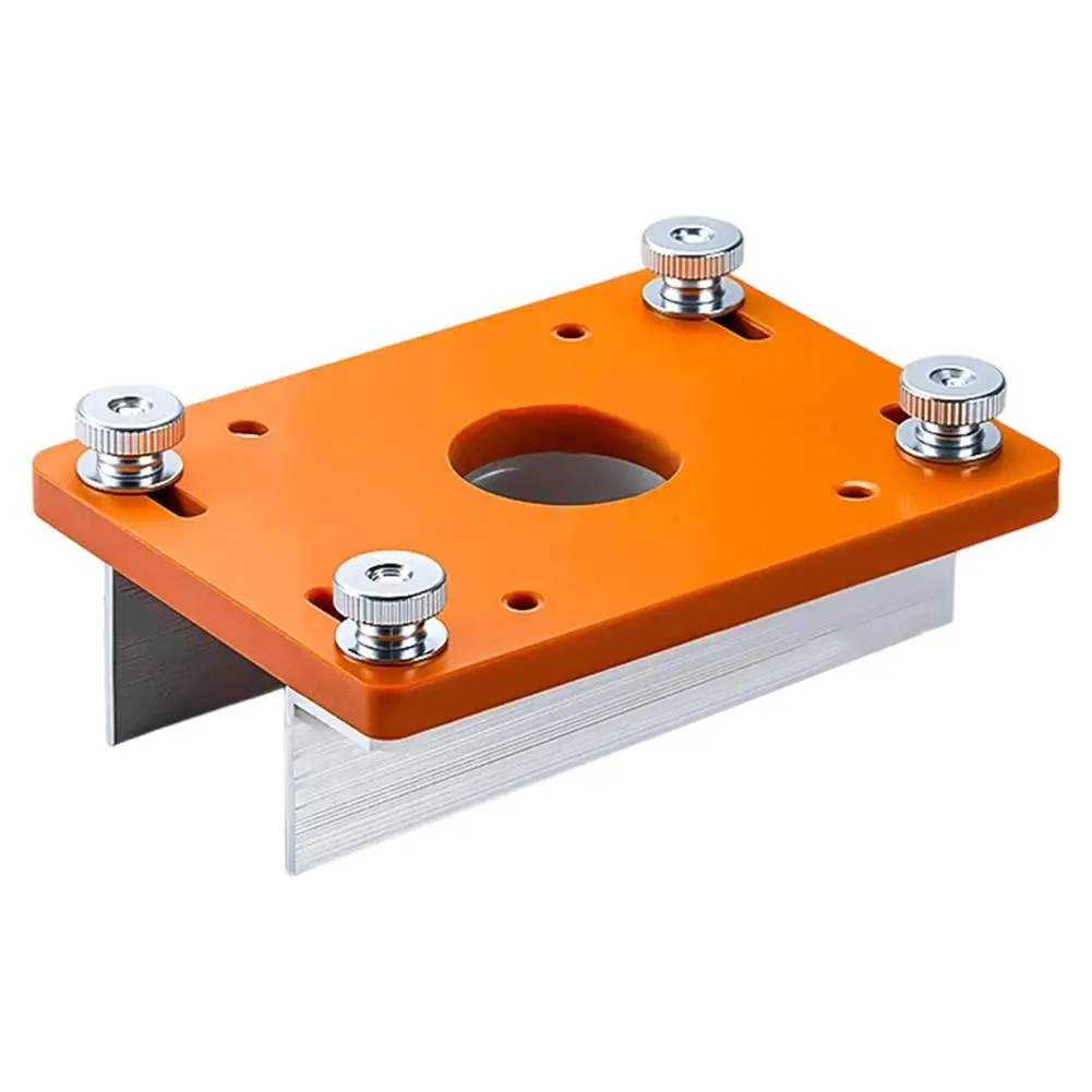 

1pcs Wood Router Slotting Locator Tool Slotted Base Fastening Bracket Edge Trimmer Woodworking Tool Accessories ﻿