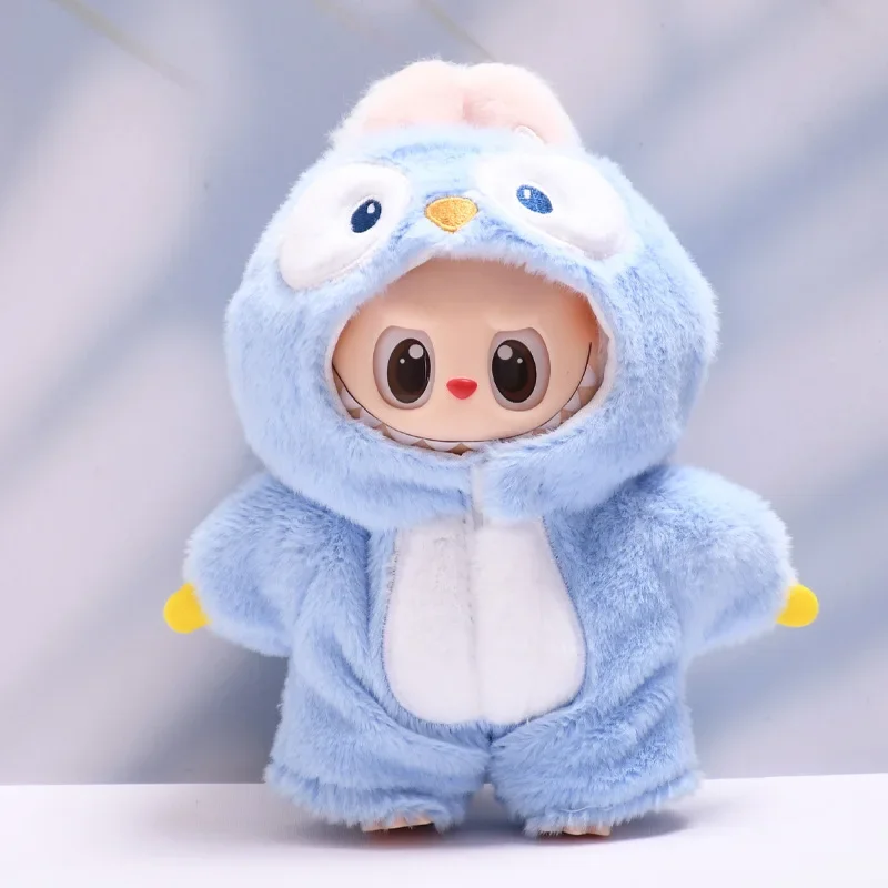 Vêtements Labubu pour Mini poupée idole en peluche de 15 à 17CM, mélodie de requin, costumes une pièce, accessoires de Cosplay, cadeau pour Fans de fête assis, nouveau