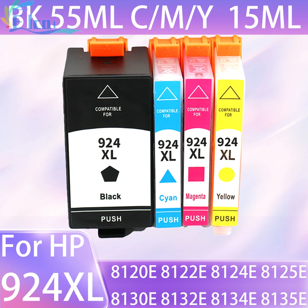 خرطوشة حبر 924 924 XL 924XL متوافقة مع طابعة HP Officejet 8120E 8124E 8125E 8132E 8130E 8135E لخرطوشة HP 924XL