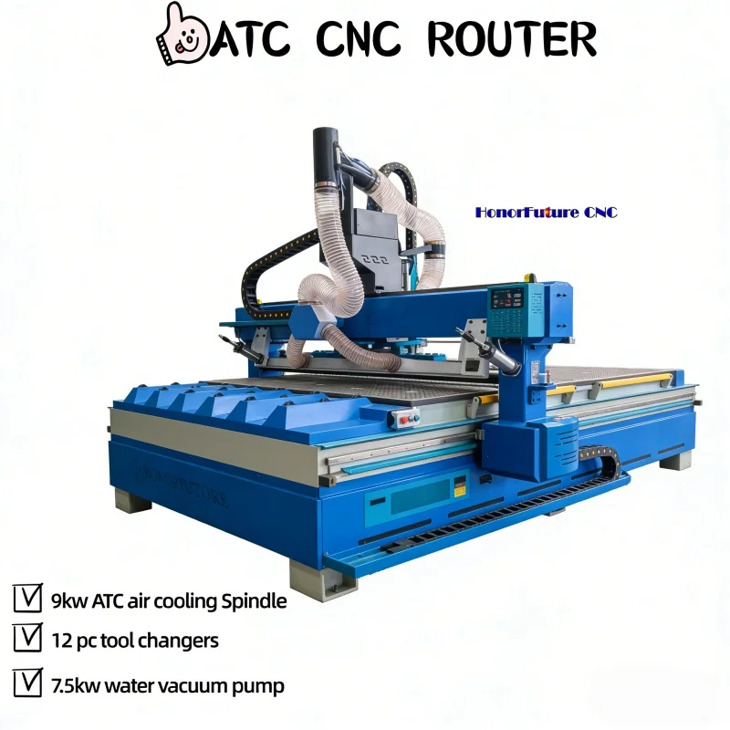 High Configuration Sale Cutting Furniture Woodworking CNC Wood Carving Machine CNC Cutting Tools 1325 2030 Atc CNC Machine 6090