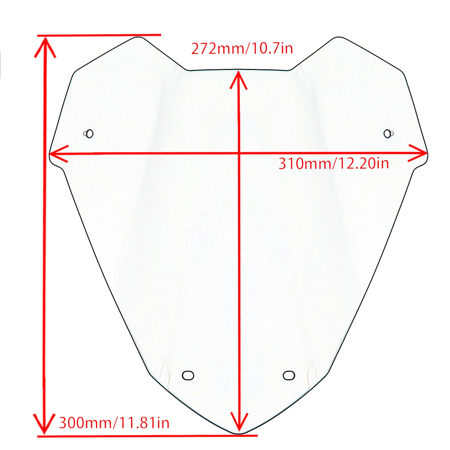 WOLFLINE Windscreen Windshield for Yamaha X-MAX 2023-2024 Wind Shield Screen for Weekend Mountain Riding & Intercity Travel