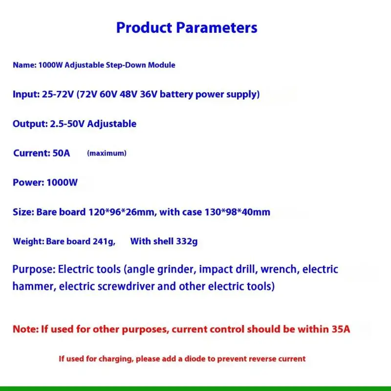U55C Ruggeds Metal 50A 1000W Power Converter For Industrial Electronic Projects