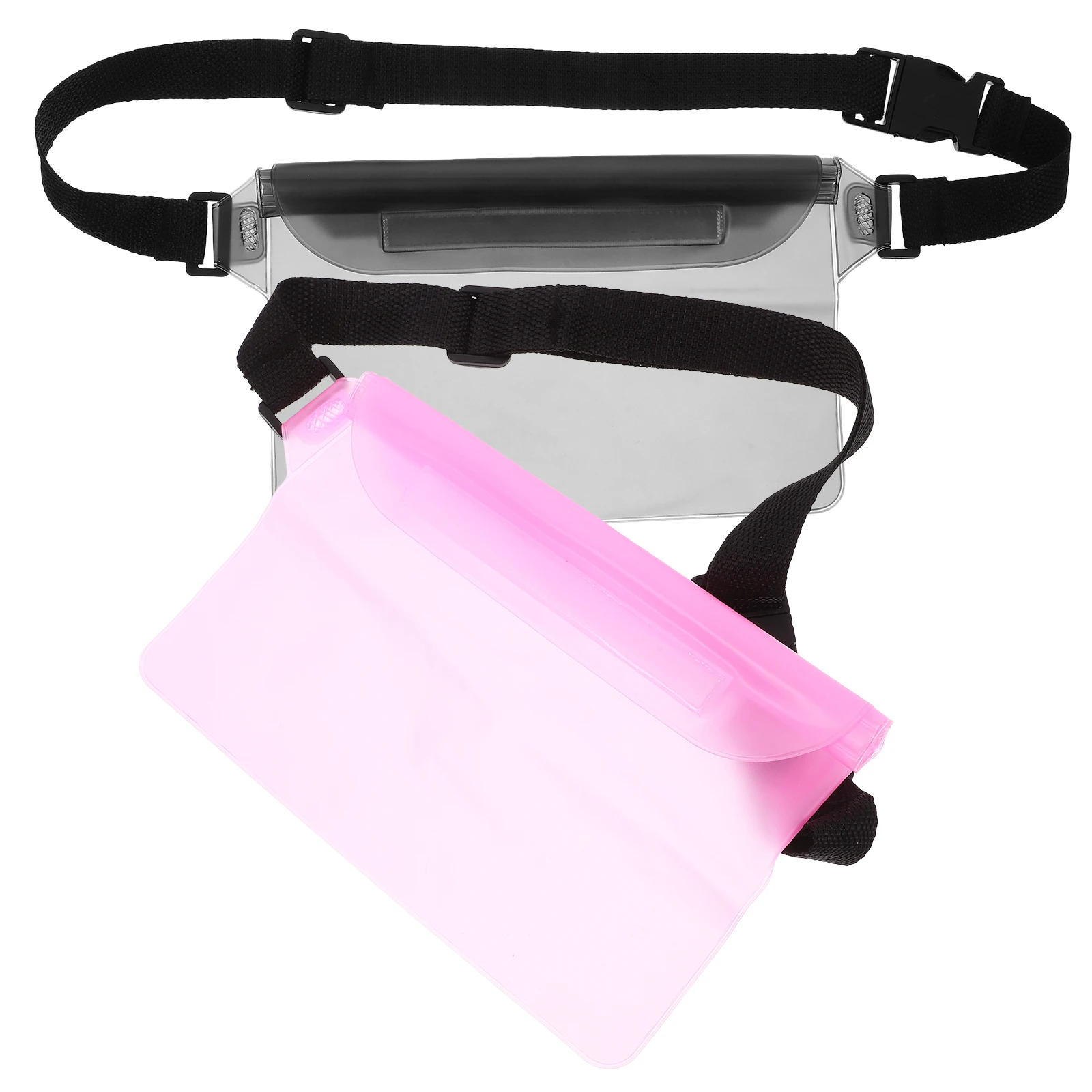 2-teiliger universeller wasserdichter Taschengürtel für Mobiltelefone, Hüfttasche, trockener PVC-Gurt für Mobilgeräte