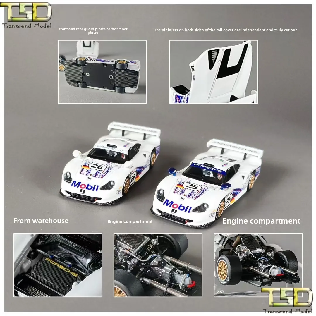 modele-de-voiture-en-alliage-diecast-transcend-echelle-1-64-porsche-911-gt1-1997-voiture-de-course-de-le-mans