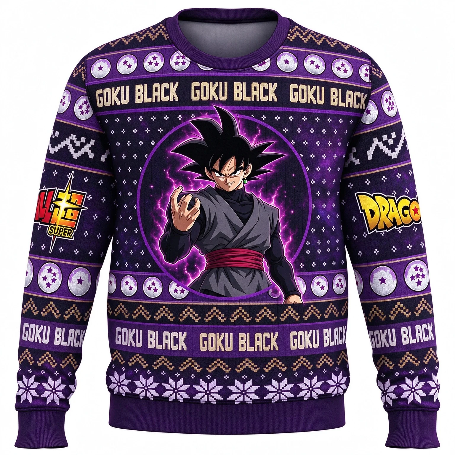 Dragon Ball Anime Goku Christmas Ugly Sweater Kids Adult Comfortable Y2K Round-neck Sweatshirt Family Matching Clothing Unisex