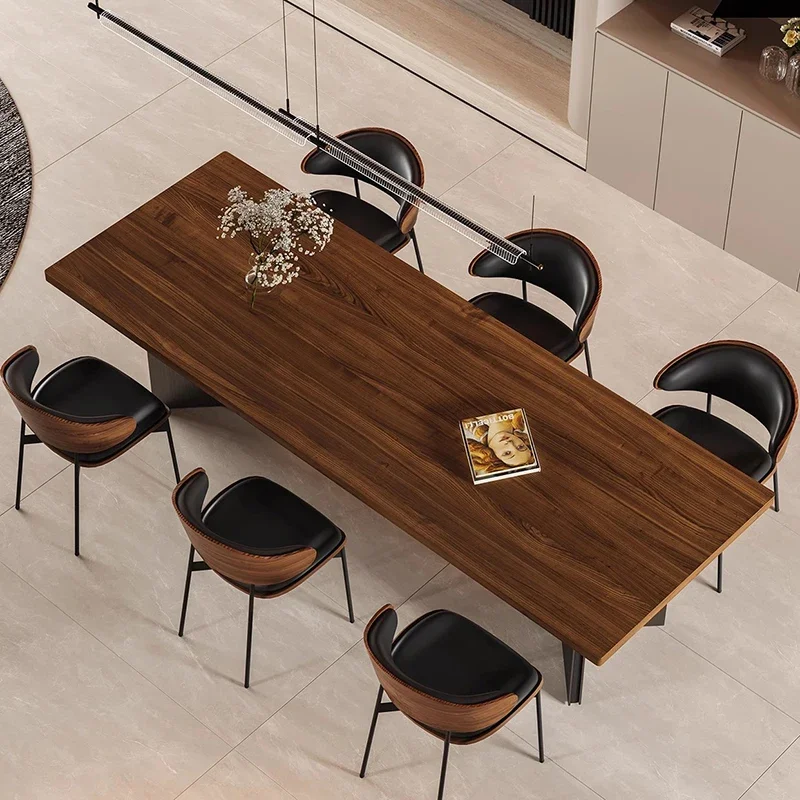 Extended Type Table Wood Home Furniture Large Modern Thickened Dinning Room Cafe Kitchen Islands Mesas De Comedor Simple Bar JGY