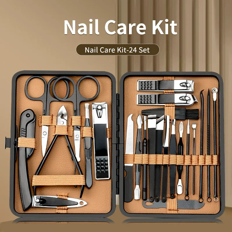 

Precision Nail & Cuticle Care Set Stainless Steel Manicure Tools Kit, Durable for Home & Salon Use