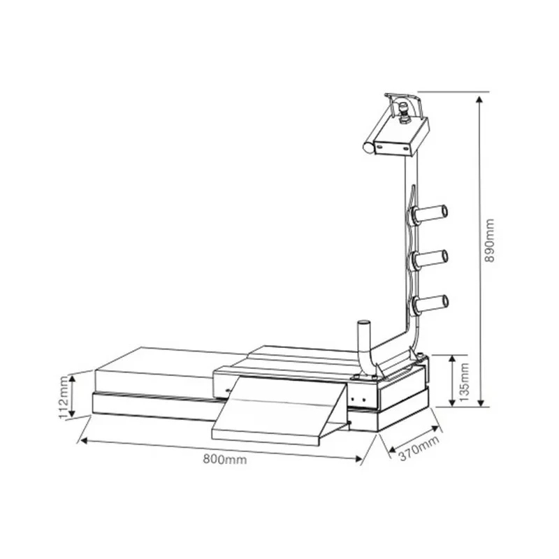 Strumento di sollevamento pneumatici universale da 48 cm - L'attrezzatura di sollevamento ausiliaria può sollevare fino a 130 kg per pneumatici resistenti