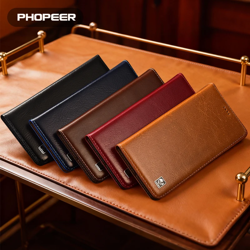 

Luxury Genuine Leather Case for Tecno 7 6 5 4 3 2 Neo Pro Ultra 4G 5G phone case Water Pattern
