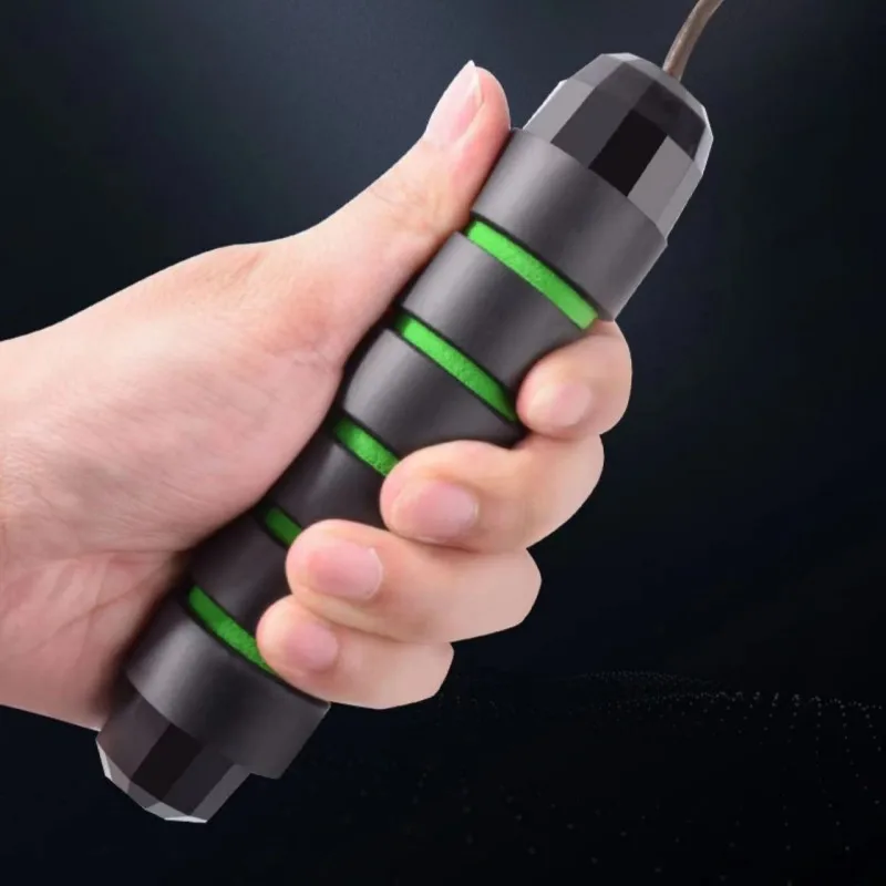 Jump rope Fast jump rope with ball bearing adjustable foam handle Steel jump rope suitable for fitness image 2