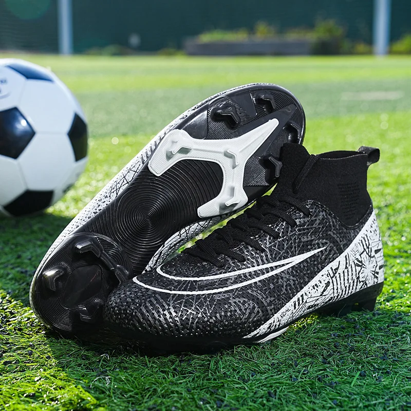 أحذية كرة القدم Superfly FG أحذية كرة القدم الخارجية المرابط أحذية رياضية ناعمة احترافية قابلة للتنفس أحذية مريحة مقاس كبير