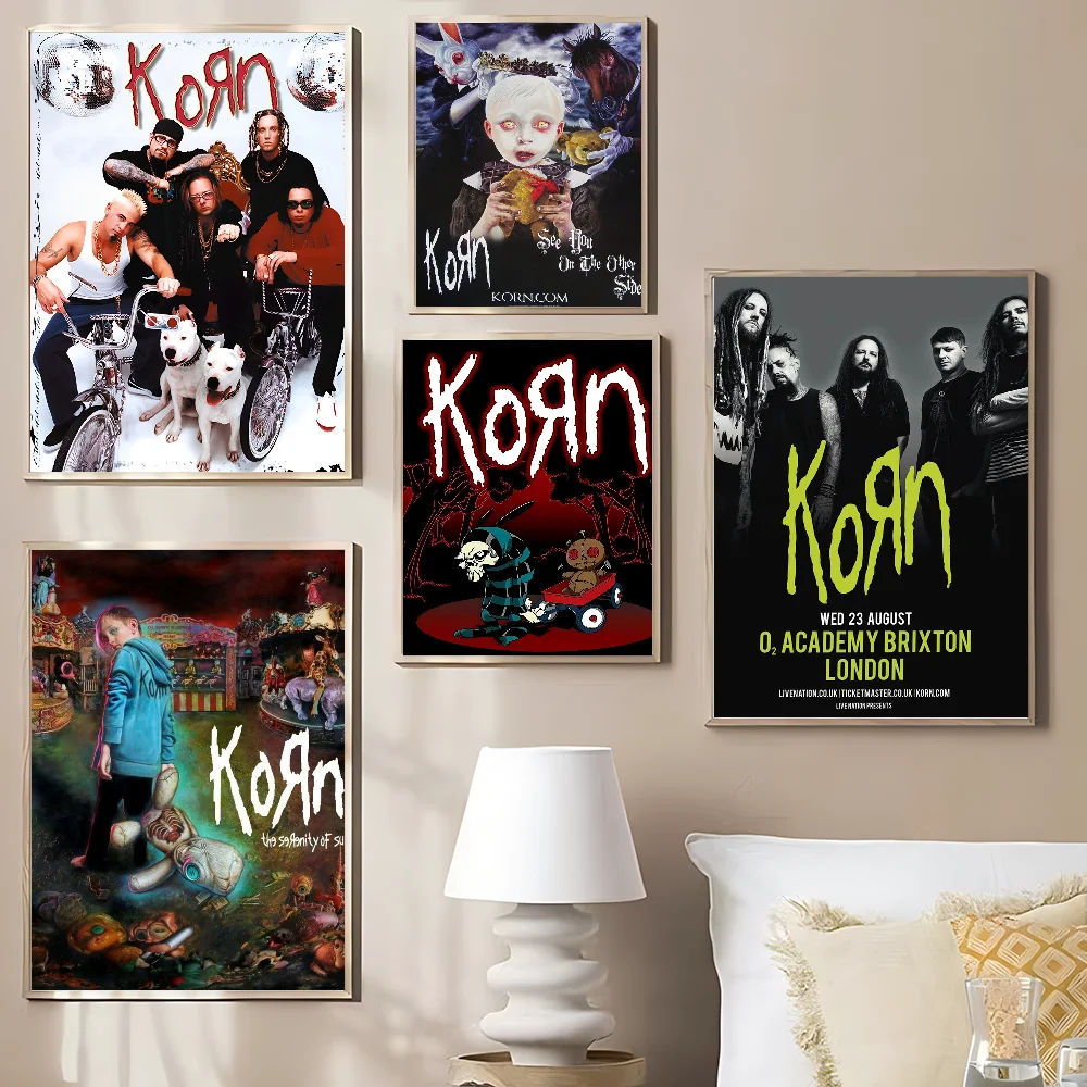 Korn Rock Band Classic Vintage Posters HD Quality Wall Art Retro Posters For Home Room Wall Decor