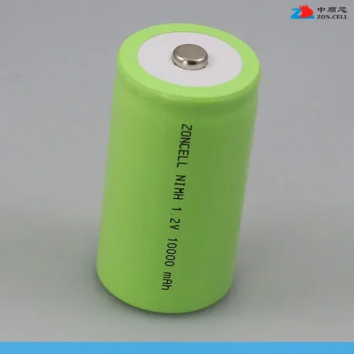 En el núcleo 10000mAh 1,2 V Ni MH batería recargable 1 D tipo estufa de gas lámpara de antorcha de encendido celda de iones de litio recargable