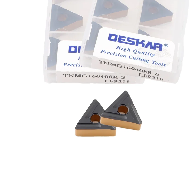 

DESKAR Carbide Inserts TNMG160404R-S TNMG160408R-S TNMG160404L-S TNMG160408L-S LF9218 turning Tool for hard and modulated steel