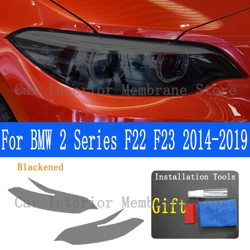 

Для BMW 2 серии F22 F23 2014, внешняя фара автомобиля, защита от царапин, оттенок передней лампы, защитная пленка из ТПУ, аксессуары для ремонта