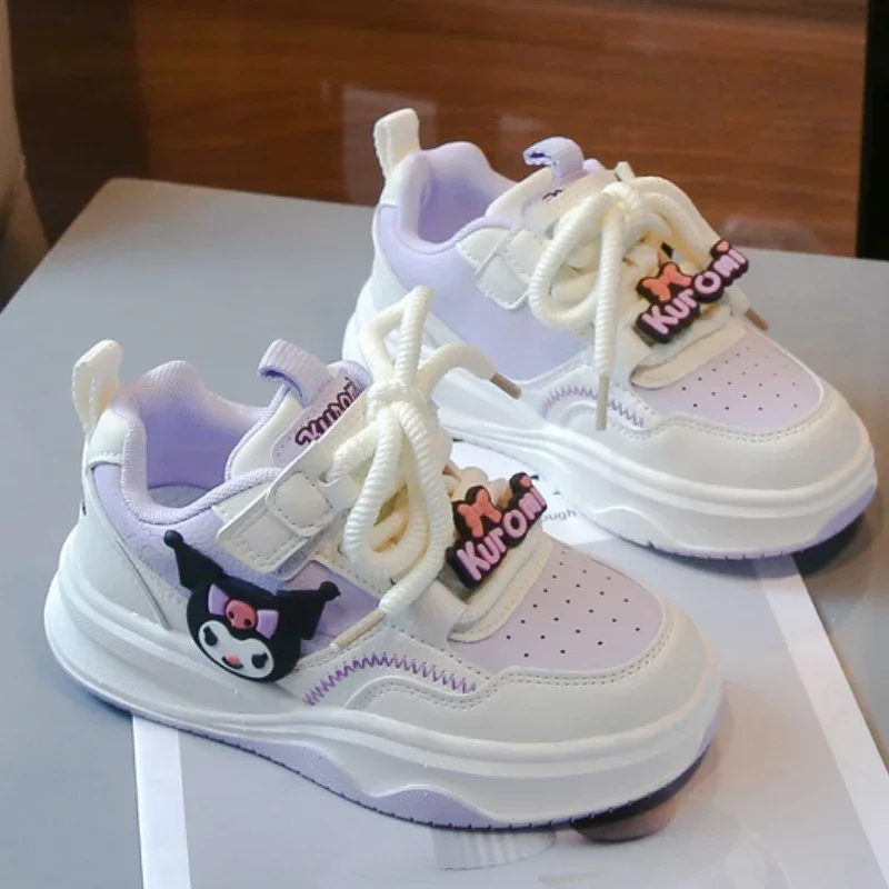 

Children's Cute Melody Casual Board Shoes Girl's Cartoon Sneakers Spring and Autumn New Kawaii Kuromi Anti Slip Soft Sole Shoes