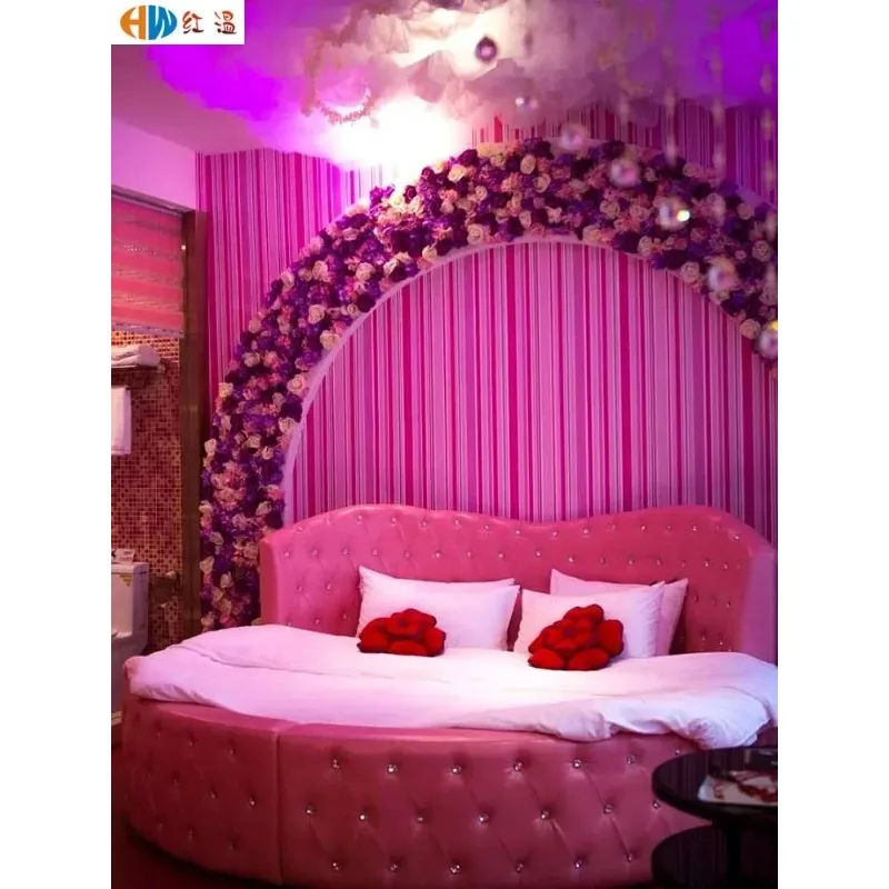 QQ132 Couple Apartment round Water Bed Furniture Hotel Hotel Electric  Inn Bed