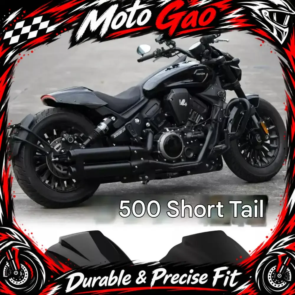 Suitable for BENDA DARK FLAG 500 modified short tail kit, split rear mudguard, integrated taillight and license plate bracket