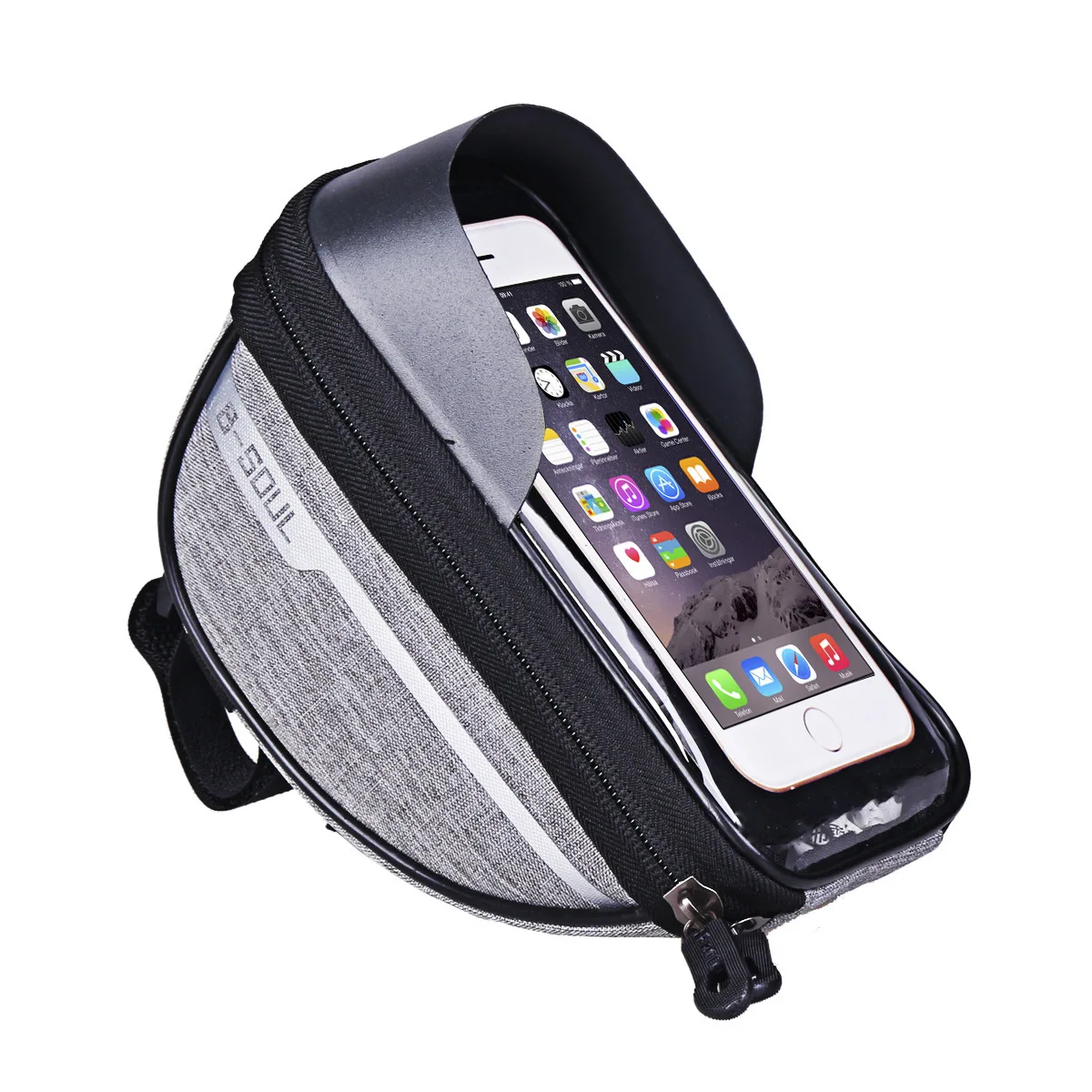 Fahrrad-Lenkertasche Wasserdichte Touchscreen-Handytasche Fahrrad-Vorderrahmentasche Rennrad-E-Bike-Tasche mit Sonnenschutz Fahrrad-Aufbewahrung – Detail 7