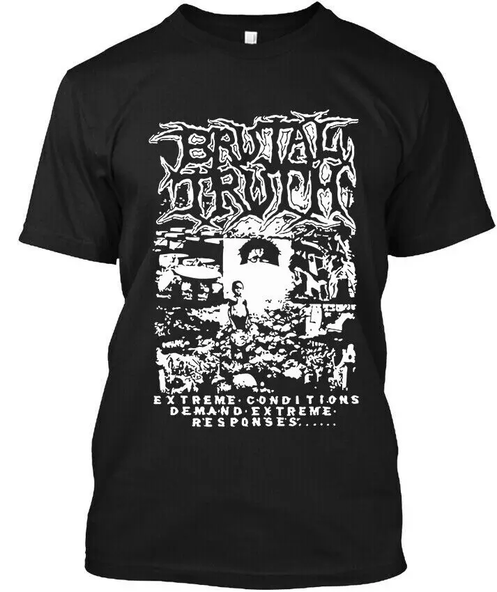 NEW POPULAR Brutal Truth American Music Graphic Vintage Art Logo T-SHIRT S-4XL  High Quality 100%Cotton Short Sleeve