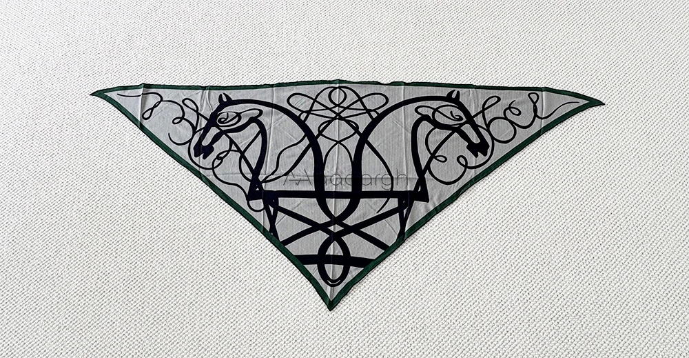

Triangle Silk Scarf Hems Rolled Shawls Scarves Bag Clothing Accessories Hair Neck Decoration Mother Lover Gift