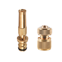 Spray Nozzle Brass Water Gun High Pressure Direct Spray пистолет Quick Connect Adjustable Watering Gun Home Garden Sprinkler