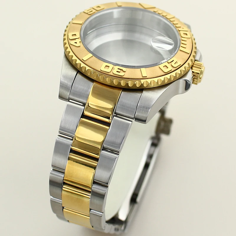 20ATM Dive 40mm Ceramic Bezel Insert Watch Case For GMT SUB NH34 NH35 NH36 NH38 4R36 Miyota 8215 ETA 2824 Movement Slide Buckle