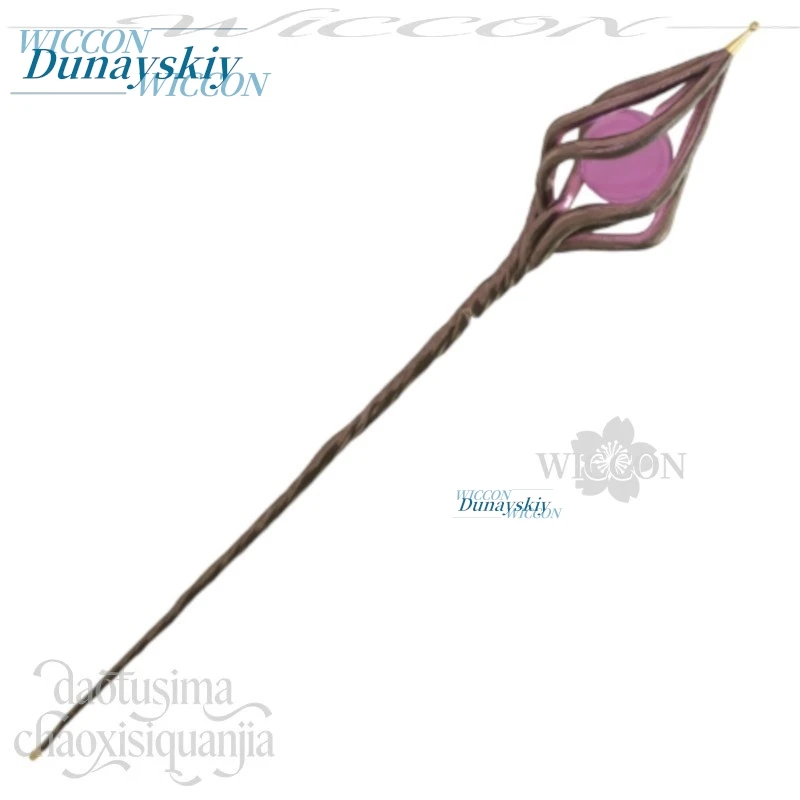 Anime Witch Hat Atelier Cosplay Ininia Twisted Magic Staff Prop Cosplay Accessory Party Stage Show Collectible Gift - view 6