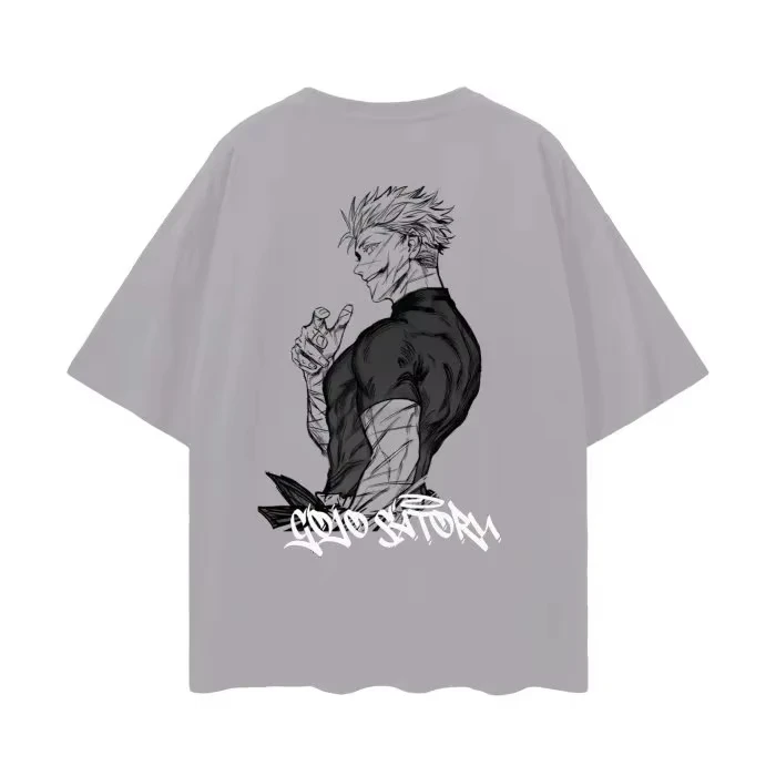 

Jujutsu Kaisen Japanese Anime Satoru Gojo Summer Men's Cotton T-Shirt Men's Y2k Harajuku Trend Short Sleeve