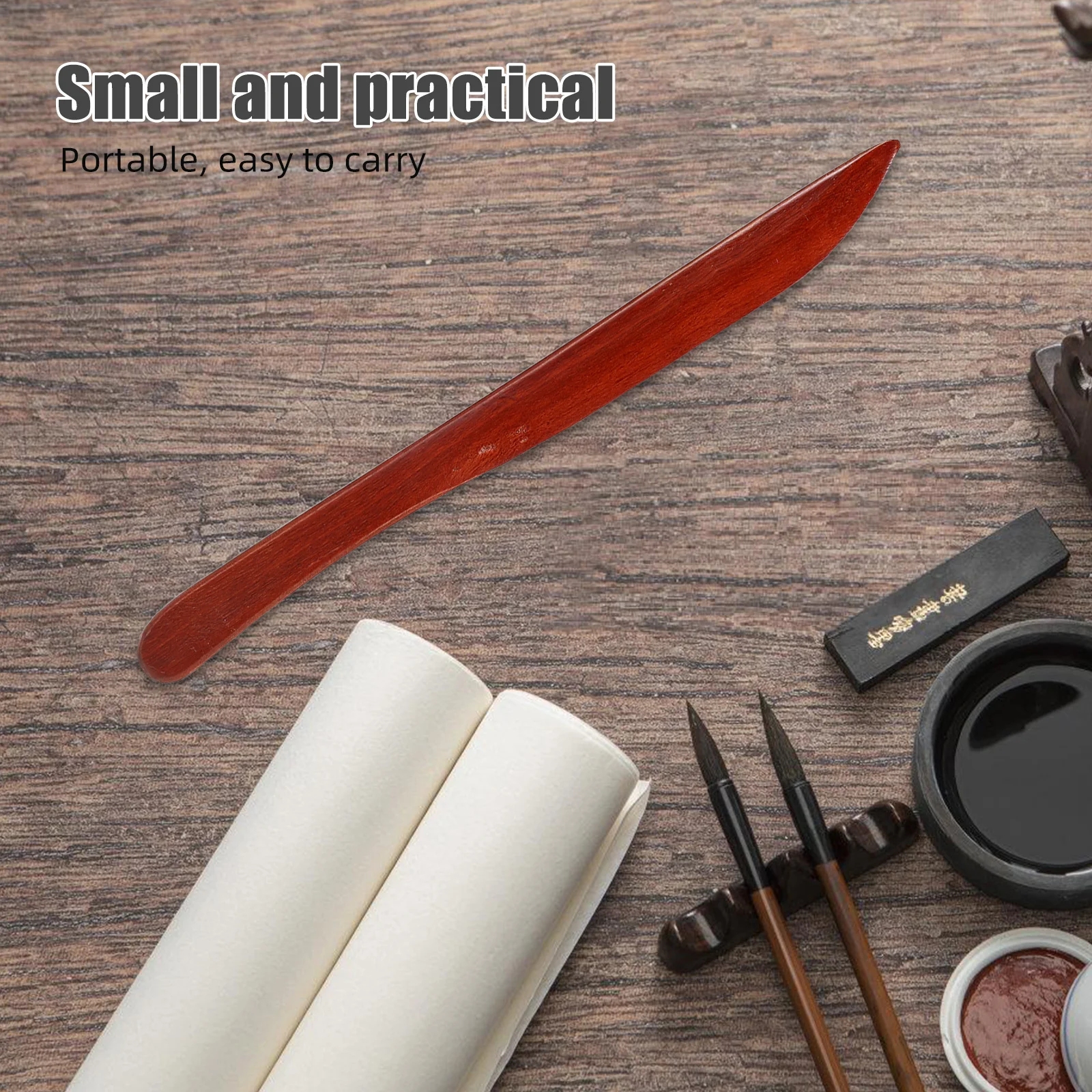 Elegant Cutter for Chinese Calligraphy Xuan Rice Paper Precision Trimming Portable Craft Cutting Tool for Artists