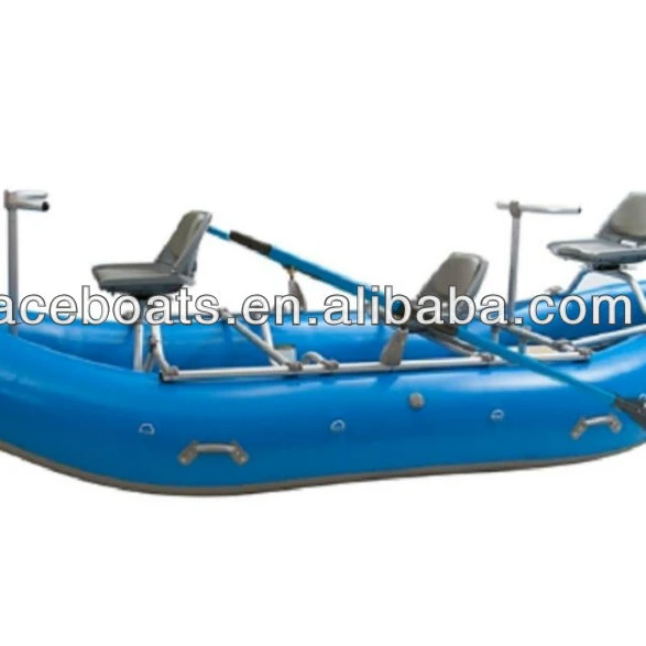 2023 Top Quality China Factory Inflatable Green Fishing Boat Hunting Pontoon Boat For Hot Sale