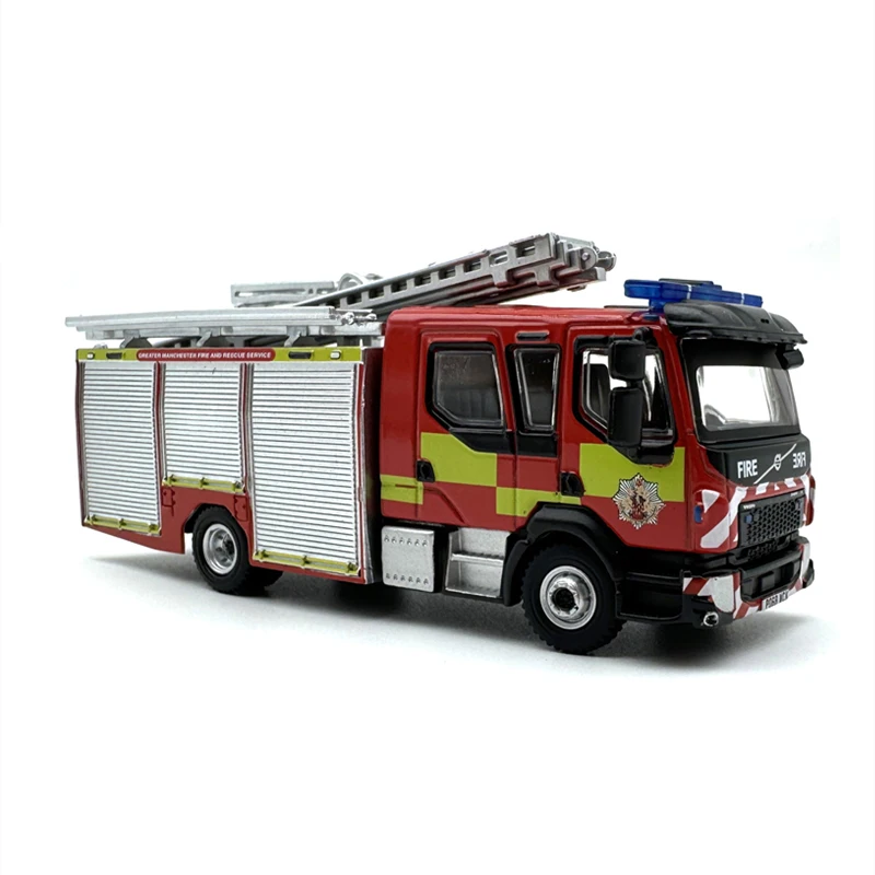 OXFORD 1:76 Scale Diecast Volvo FI Emergency Rescue Fire Truck Toys Cars Model Classics Adult Souvenir Gifts Static Display