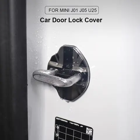 Car Styling Car Door Lock Covers Stikcer Case for Mini Cooper E SE J01 EV J05 Aceman U25 Countryman 2024 2025 Auto Accessories