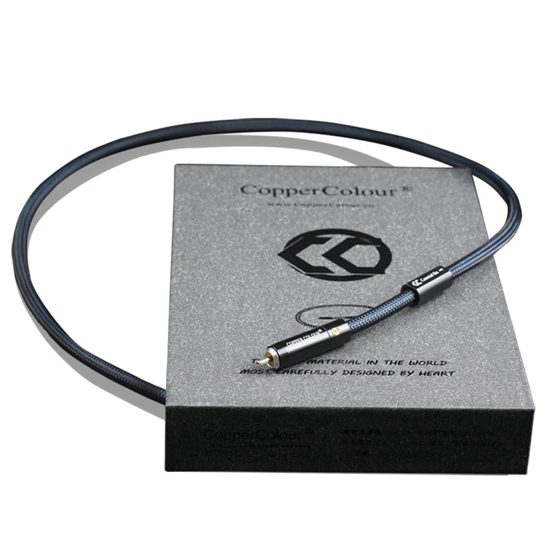 CopperColour COAX-BE Single Crystal Copper OCC Grade HIFI Coaxial Line 75 Ohm Professional Audio Digital Signal Cable