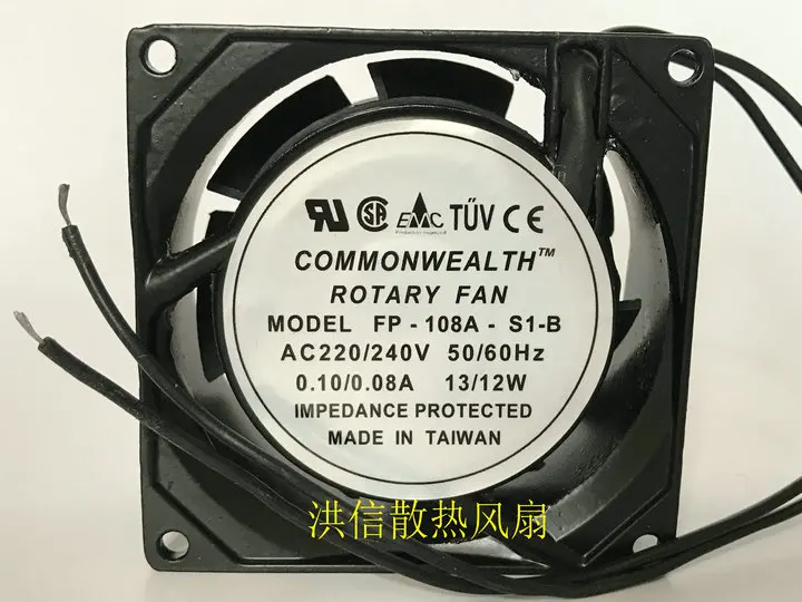 

FREIGHT FREE NEW SANYO 8038 FP-108A-S1-B AC220V-240V 0.10/0.08A 13/12W FAN