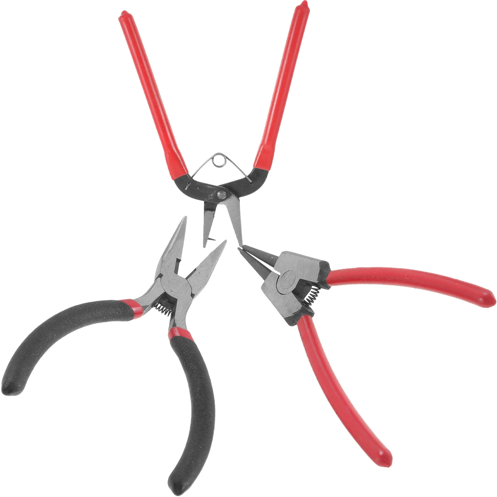 

3pcs Handmade Pliers Craft Punch Hole Paper Accessories Jewelry Tools Mini Size Versatile DIY Beaked Tip Durable Metal Wire