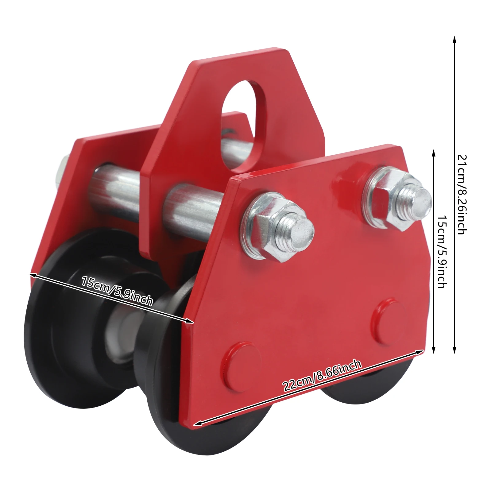 

Тележка для балок 3T/6613.87 фунтов, ручная тележка для перемещения балок с направляющими роликами для доков, заводов, складов