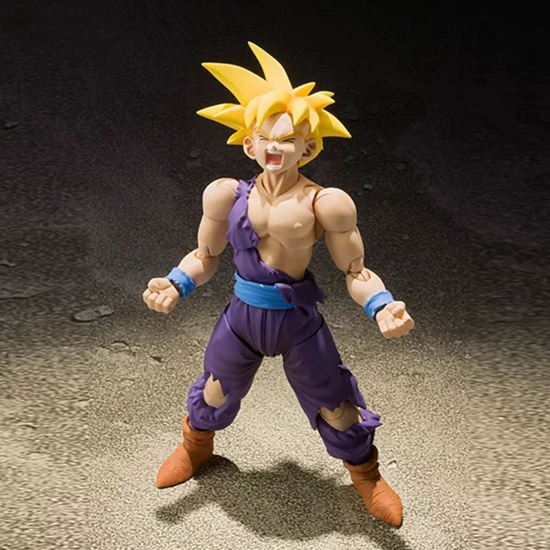 Shf لعبة دراغون بول الشكل أنيمي ssj2 سون جوهان عمل الشكل البلاستيكية المنقولة جمع سوبر سايان جوهان جذوع تمثال نموذج اللعب #2