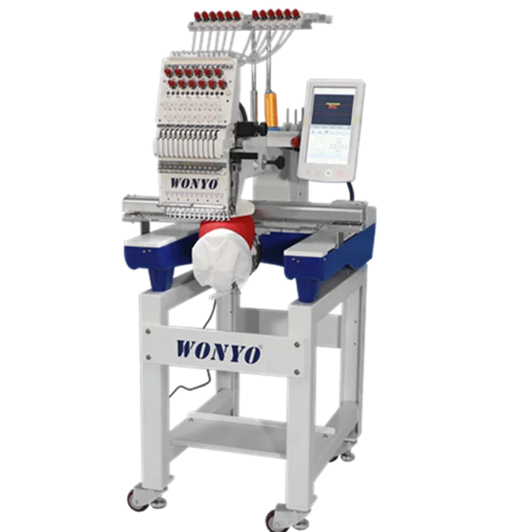 For Single Head 12 Needle Computerized Embroidery Machine New Automatic 600*400mm Embroidery Size Featuring Motor Engine Gear