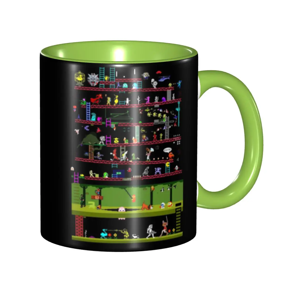

DIY Donkey Arcade Video Games Kong Ceramic Mugs Customized Coffee Cup Creative Present