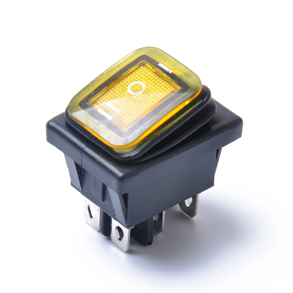 

Waterproof Rocker Switch 12V Dc On- Boat Car Pin Led Yellow Light Dustproof Low Pressure Water Resistant