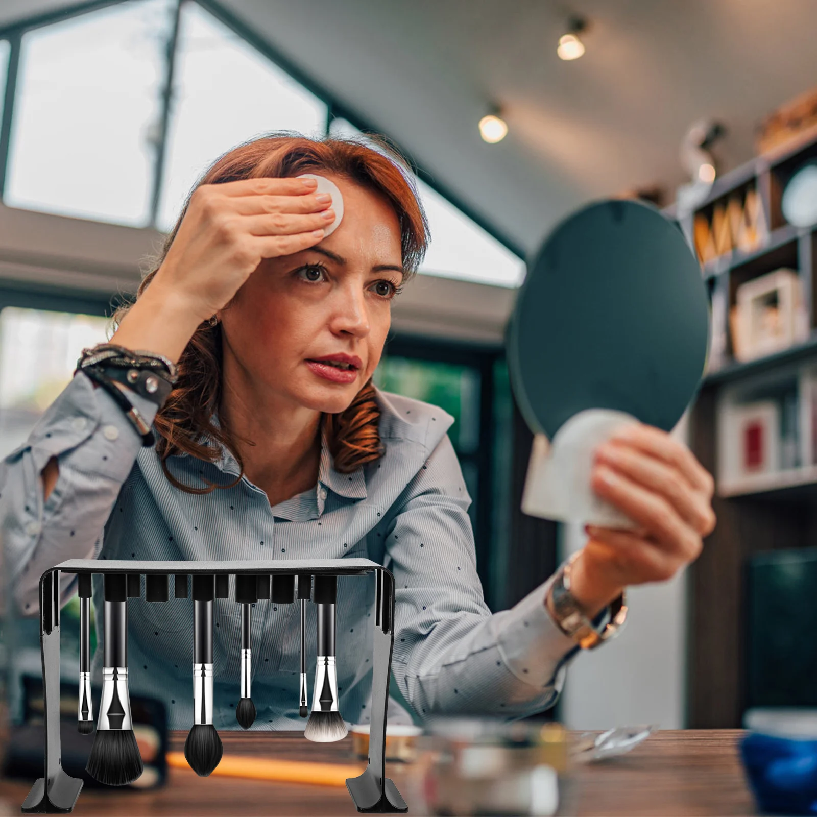 Pennello per trucco Stendino Portaoggetti Portaoggetti Piatto Supporto magnetico portatile per lavanderia Strumento di bellezza per medicazione