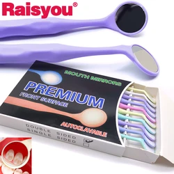 10pcs/Box Dental Double Sided Mouth Intraoral Mirrors Dentistry Autoclavable Surface Exam Reflectors Handle Oral Mirror Tooth