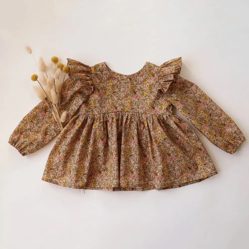 

Весенне-осенняя блузка для маленьких девочек, топы с длинными рукавами для маленьких девочек, рубашка для малышей, одежда, блузка для маленьких девочек, детская одежда