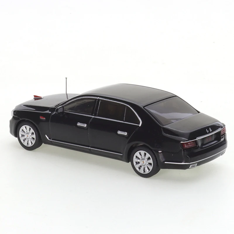 XCARTOYS 1/64 Red Flag N501 Premium Luxury Sedan Black Cars Alloy Motor Vehicle Diecast Metal Model Kids Xmas Gift Toys for Boys